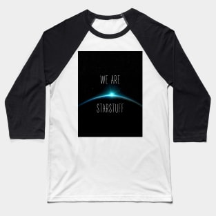 We Are Starstuff - Rising Sun in Space - Black - B5 Sci-Fi Baseball T-Shirt